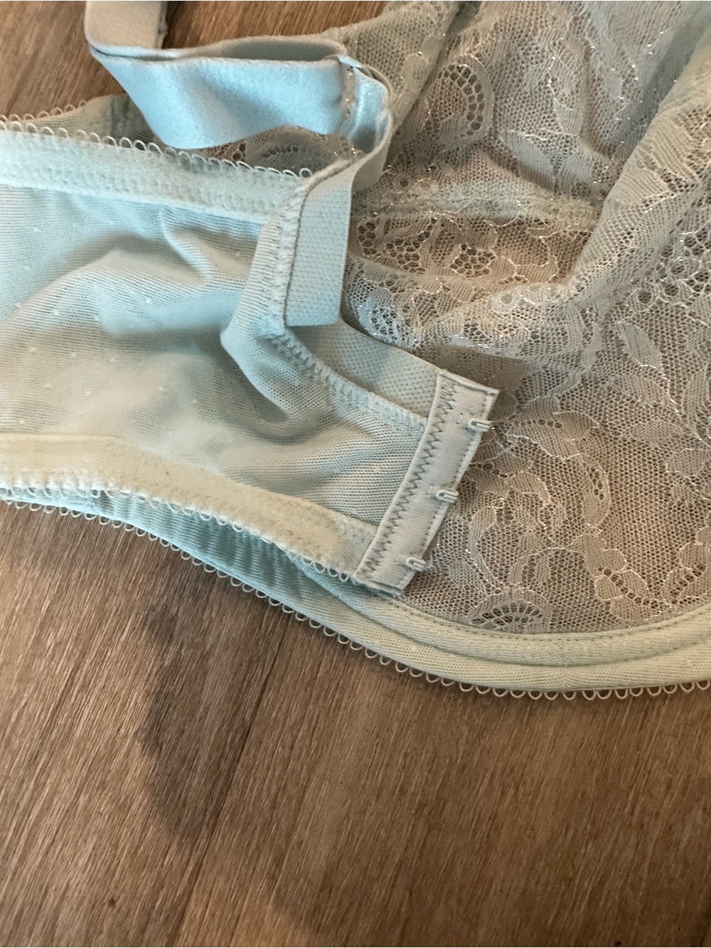 Wacoal Sheer Lace Underwire Trio - White, Navy, Light Blue - Picture 7 of 10